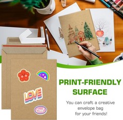 Reliable 50-Pack of 9×12 Self-Seal Photo Envelopes – Ideal for Secure Shipping