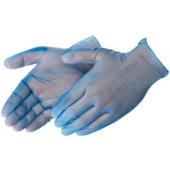Blue Disposable Powder Free 4 mil VINYL Cleaning Medical Exam Gloves 1000/CS