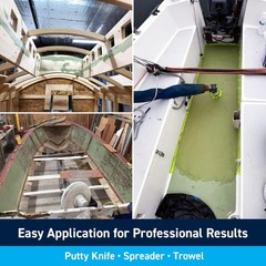 Waterproof Epoxy Filler for Fiberglass, Wood, Aluminum and Steel, Fast Drying
