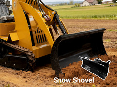 39in Hydraulic Angle Snow Blade Attachment For Mini Skid Steer Loaders Universal
