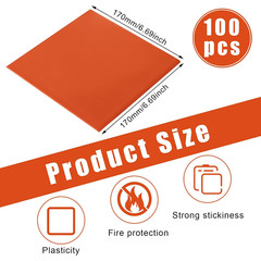 100 Pcs Fire Putty Pads for Soundproofing & Electrical Box Fire Barrier