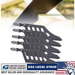 5x Flush Cutting Jigsaw Blade Irregular Curve Saw Blade with Handle for Wood US#