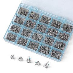 Dental Orthodontic Brackets Metal Roth MBT 022 Hooks 345 MIM Monoblock Brace