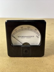 Vintage Honeywell Model 53T DC Meter Measures 0-100 Microamperes Guaranteed