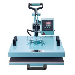 VEVOR Heat Press Machine 15×15 inch with 30oz Tumbler Press T-Shirts Green