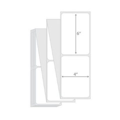 4X6 Fanfold Direct Thermal Shipping Labels for Zebra & Rollo Printers 4000-20000