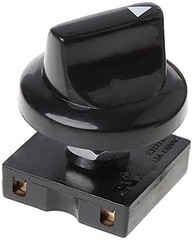 4 Position 3 Speed Fan Rotary Switch Black Selector Governor with Push Button