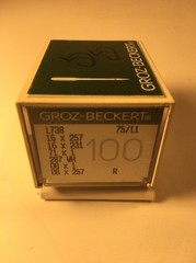 BOX OF 100 GROZ-BECKERT INDUSTRIAL SEWING NEEDLES 16X257 SIZE 75/11