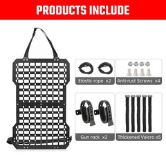 Universal Seat Back Molle Panel Organizer With Gun Holder,Truck Gun Rack Vehicle