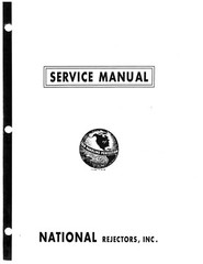 National Rejectors Vintage Manuals, Select Model. Reprint, CD or Thumb drive