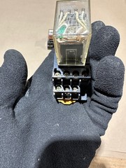 5x Pack Lot Omron PYF14A-E 14 Pin Relay Socket w/ MY4 DC24 Ice Cube Relay 24 VDC