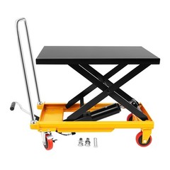 226.8kg/500lbs Hydraulic Scissor Lift Table Handling Transport Lifting Platform