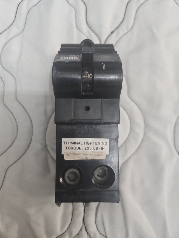Murray MD2200 200A Circuit Breaker 240V 2-Pole Type MD Used