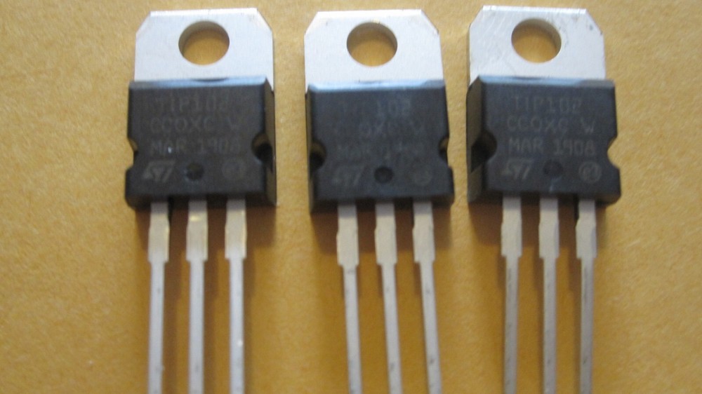 3 PCS TIP102 NPN SILICON POWER DARLINGTONS TO-220