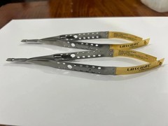 LOT OF 2 Laschal Castroviejo Needle Holder. diamond, 18CM, Straight