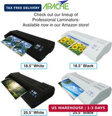 Apache Laminating Pouches 3 Mil, for 8.5 X 11 Inch Letter Size Paper 9 X 11.5 In