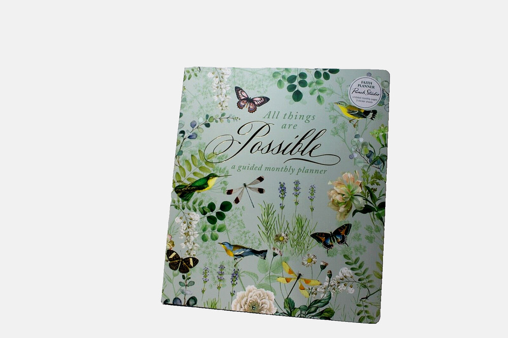 Punch Studio Nature’s Grace Butterflies Guided Planner 9.5″ x 11″ 96 pgs NEW