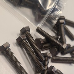 Titanium Full Thread Hex Bolts 1/4-20 x 1-1/4″ (1.25″) | Grade 2 | New Hardware