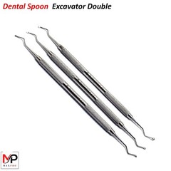 Dental Composite Restorative Spoon Excavator Double Ended Instruments Set of 3