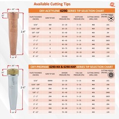 Heavy Duty Oxy-Fuel Torch compatible with Harris with Check Valves + Cutting Tip