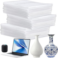 50 Pack 6”X8” Cushion Foam Pouches, Moving Supplies for Dishes, Packing Foam