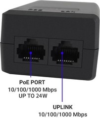 48V 24W 0.5A POE Injector Adapter Power Supply 10/100Mbps IEEE 802.3af