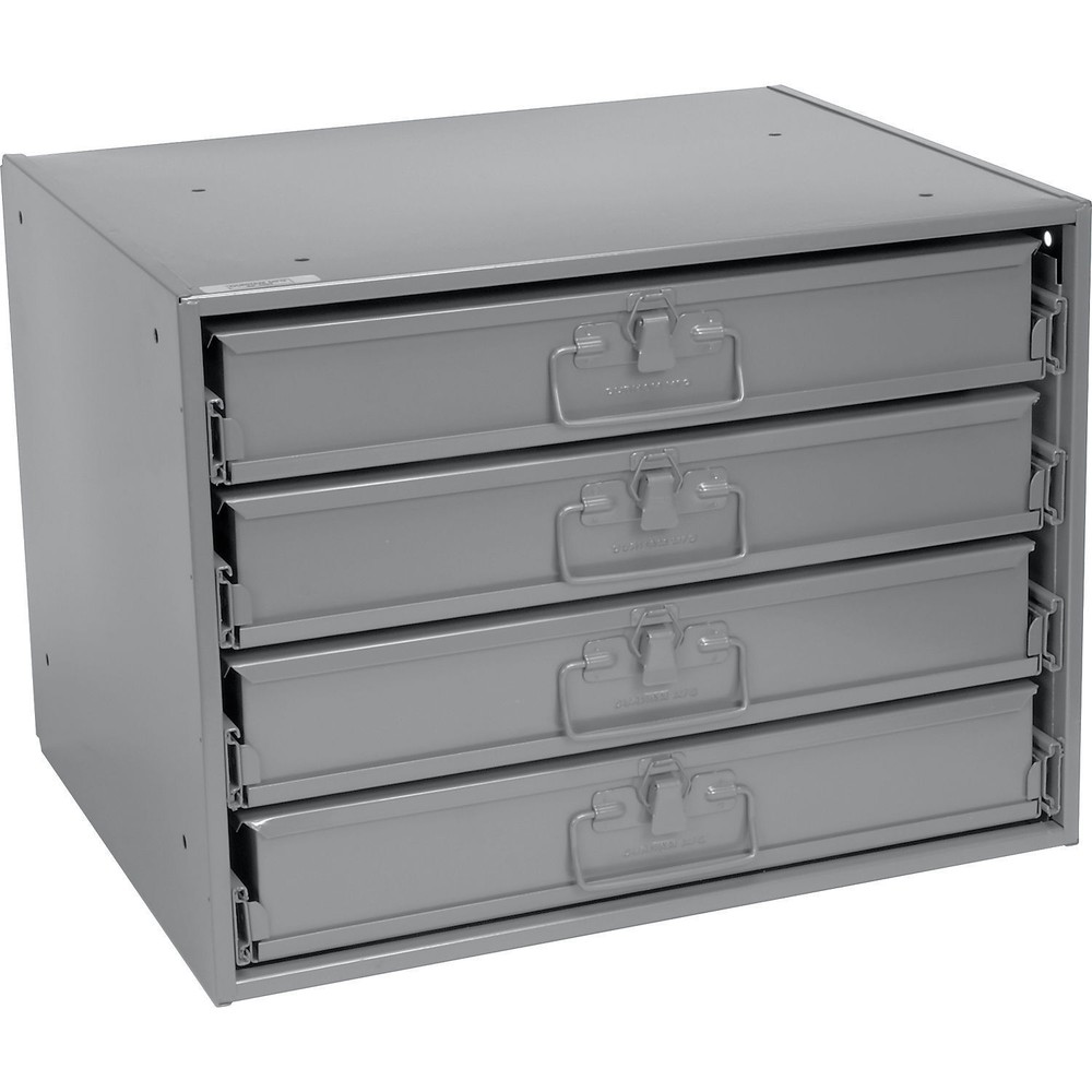 Durham Steel Compartment Box Rack HD Bearing with 4 Adj Divider Boxes 20 x