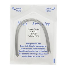 Dental Orthodontic Arch Wire Niti Natural Form Round Rectangular Super Elastic