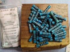 100 T&B Sta-kon Vinyl Insulated Blue Butt Connector 16-14 AWG Splice Crimp NOS