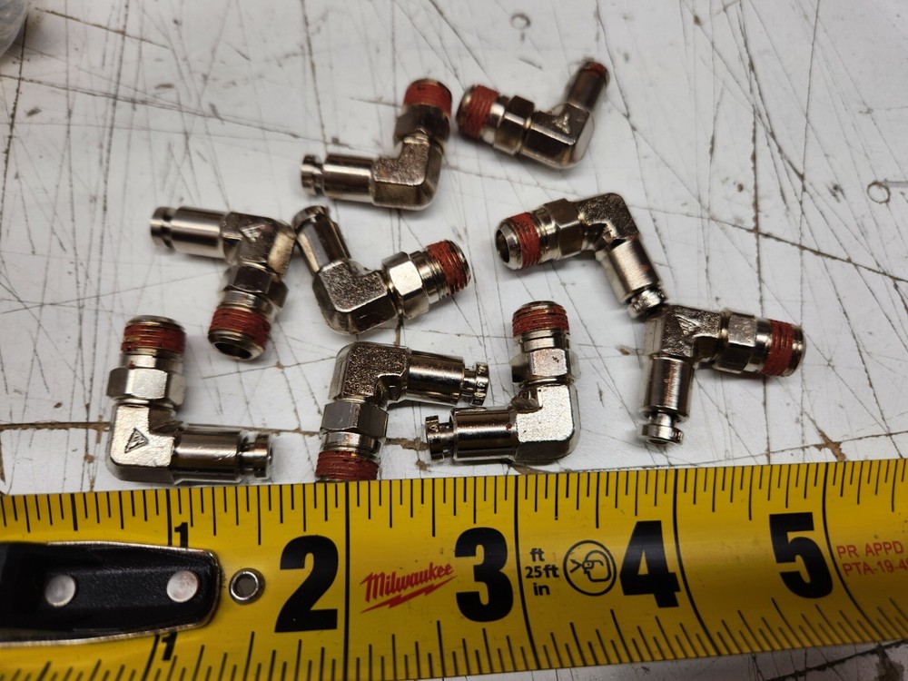 (Pack of 10) Unbranded AQ69-PS-5/32X2 5/32″ Tube x 1/8″ NPT 90° Swivel Elbow New