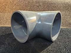 Charlotte 806-100 10″ Schedule 80 PVC Molded Elbow – Slip x slip, Gray