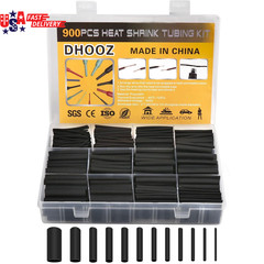 900 Pcs Wire Heat Shrink Tubing Kit, Industrial Heat-Shrink Tubing for Wires, 2: