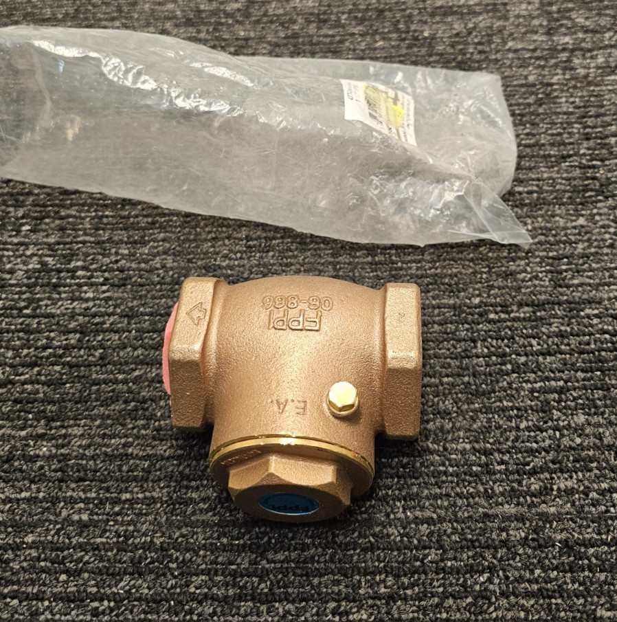 ASC FPPI 4324000562 1-1/2″ FNPT Brass Swing Check Valve Forged Brass 250 psi