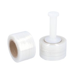 18 Rls Down Gauge Narrow Banding Stretch Wrap 50 Ga 3″x1000′ Clear + One Handle