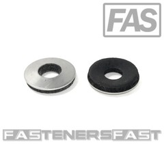 (500) 5/16 x 3/4 OD Stainless Steel Washer EPDM Neoprene Rubber Backed (Roofing)