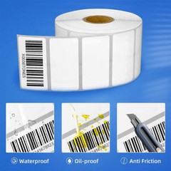 12Rolls 2″x1″ Direct Thermal Labels 1300/Roll Barcode UPC/ FBA for Zebra & Rollo