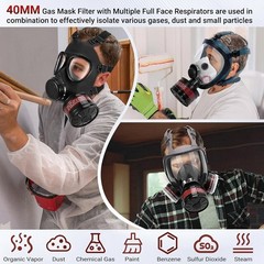 40mm Gas Mask Filter- Emergency Preparedness, Industrial Use, Sealed P-A-2 NEW