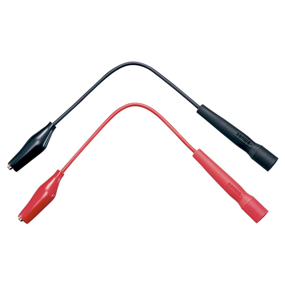 Sanwa Electric Instruments Sanwa Clip Adapter CL-14 Red and Black Total Length: