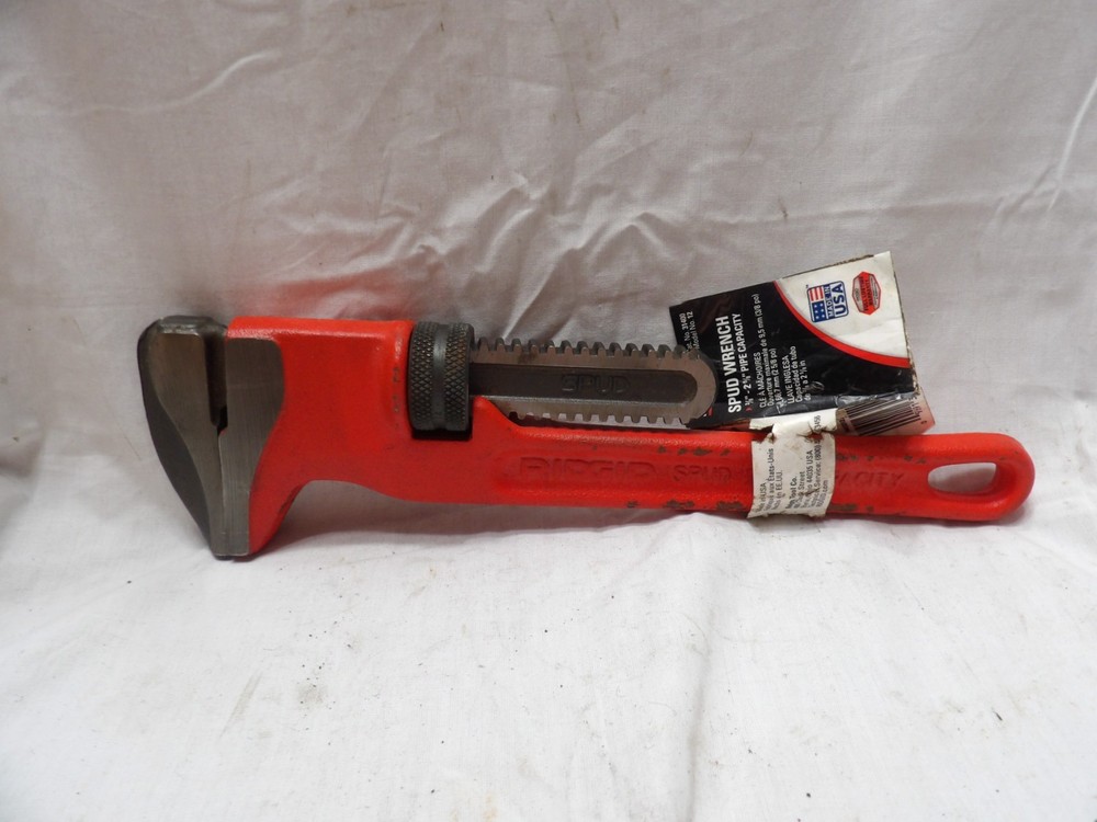 Ridgid Spud Wrench #31400 3/8″ – 2-5/8″ Pipe Capacity – Made in the USA