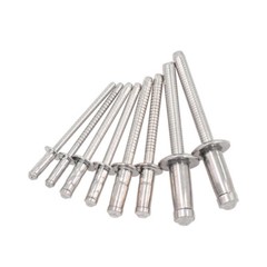 GRIP BLIND RIVET POP RIVETS DOME HEAD A2 STAINLESS STEEL 3.2mm 4mm 4.8mm 6.4mm