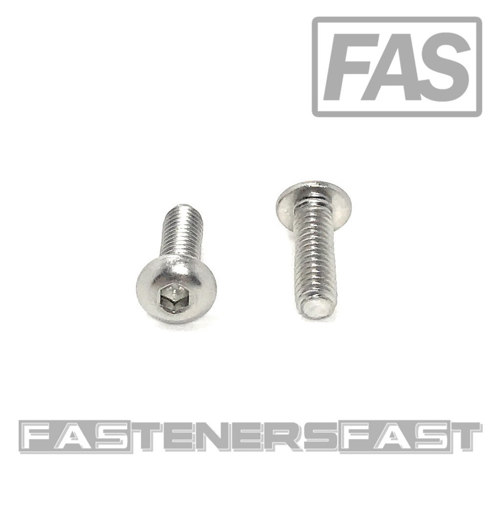 (50) M4 x 0.7 x12mm Stainless Steel Button Head Socket Cap Screws ISO7380 M4-.70