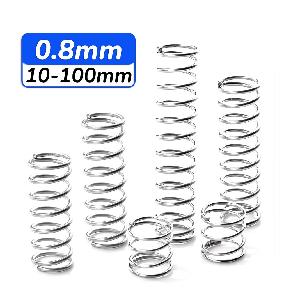 0.8mm Wire Compression Spring 7-11mm Diameter & 10-100mm Length Pressure Small