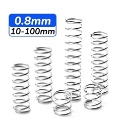 0.8mm Wire Compression Spring 7-11mm Diameter & 10-100mm Length Pressure Small