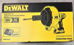 DeWalt Drain Snake Kit 20W Brushless w/ Charger and Battery