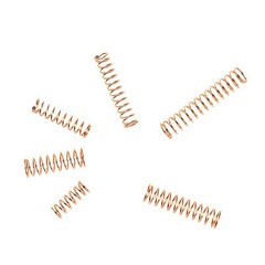 Miniature Compression Spring Brass Wire 5mm – 40mm Length 0.1mm – 1.2mm Diameter