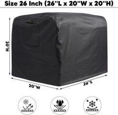 Outdoor Generator Cover 600D Oxford Fabric Waterproof UV Resistant Protection…