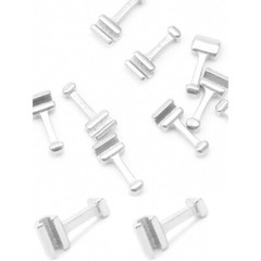 50/100/200pcs Dental Crimpable Stainless Orthodontic for Arch Wire Hook T Shaped