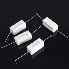 10Pcs 5W 1K Ohm Ceramic Cement Power Resistor Wirewound Horizo Size: 5W 1K Ohm
