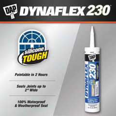 DAP Dynaflex 230 10.1 oz. White Premium Elastomeric Exterior/Interior Window, Do