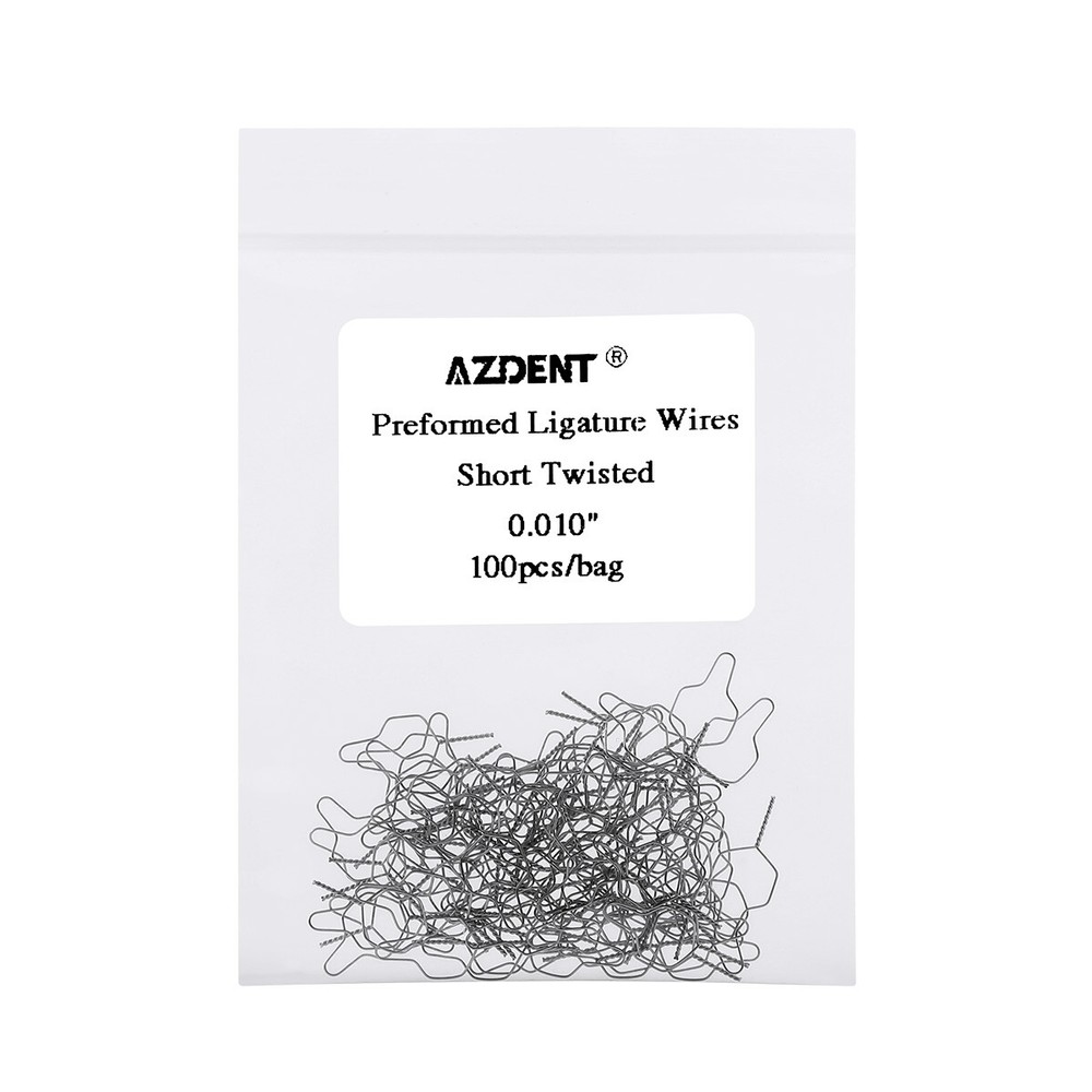 Dental Orthodontic Preformed Wire Metal Steel Ligature Ties Short Long Twist
